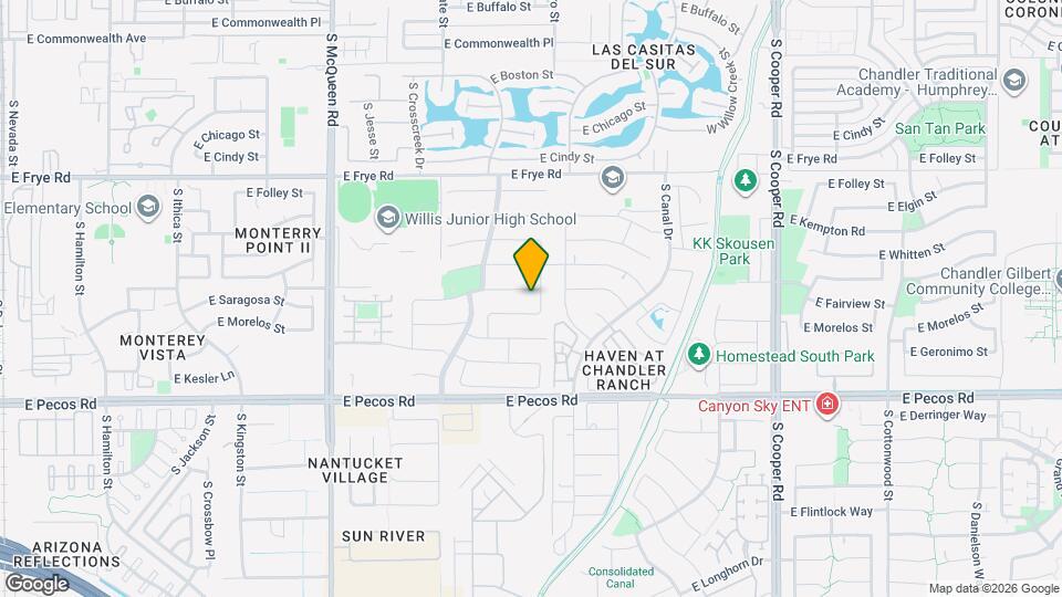 1453 E Saragosa St Map and Location Details