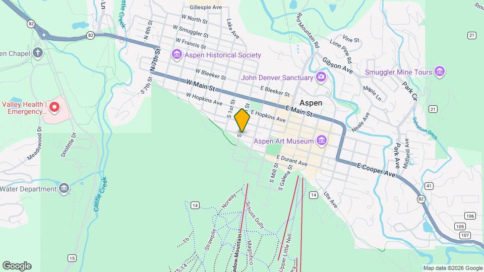 101 E Cooper Ave, Unit Aspen Wild Condo Mapa y Detalles de la Ubicación