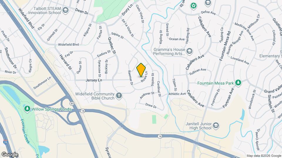 614 Rowe Ln Map and Location Details