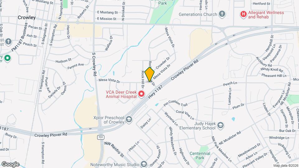 836 Mesa Vista Dr Map and Location Details