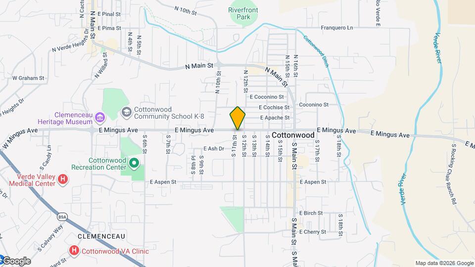 1101 E Mingus Ave Map and Location Details