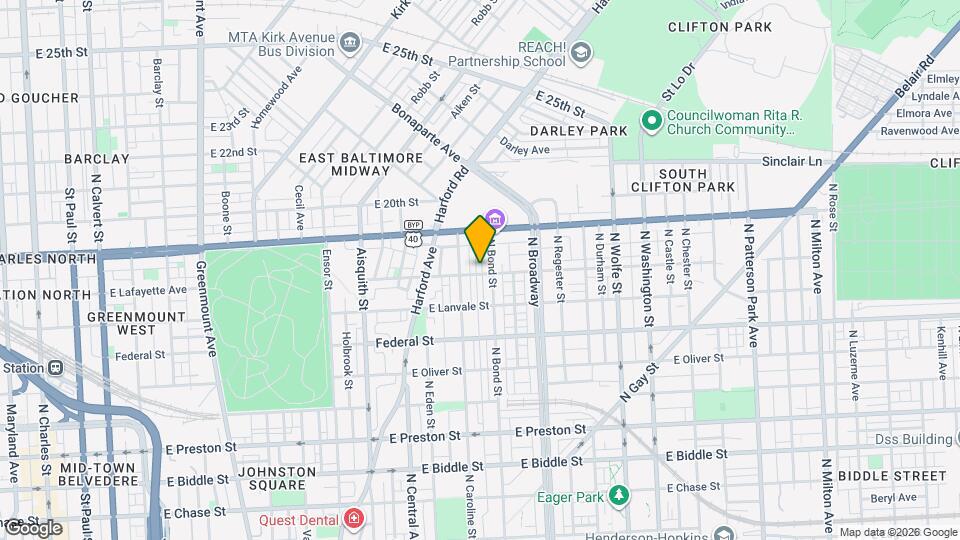 1512 E Lafayette Ave Map and Location Details