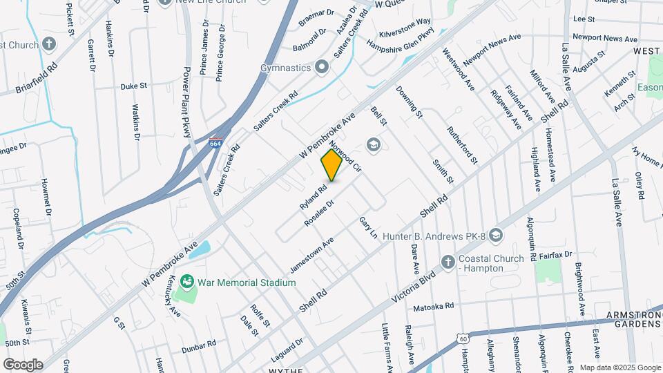 2822 Ryland Rd Map and Location Details
