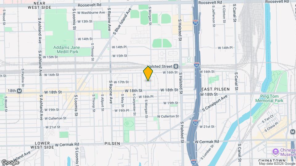 1704 S Morgan St, Unit 1R Mapa y Detalles de la Ubicación