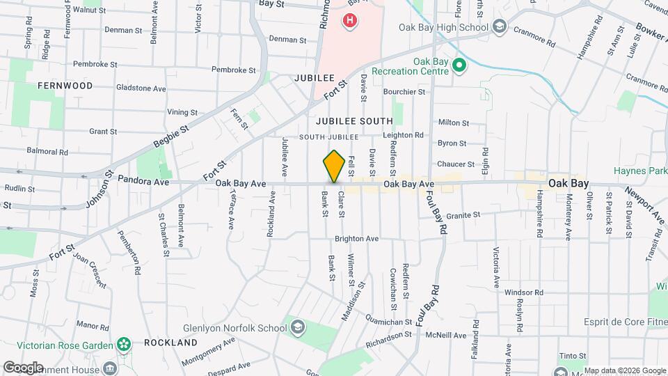 1831 Oak Bay Av Map and Location Details