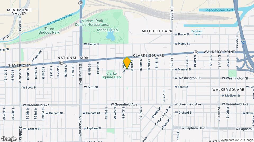 2123 W Mineral St Map and Location Details
