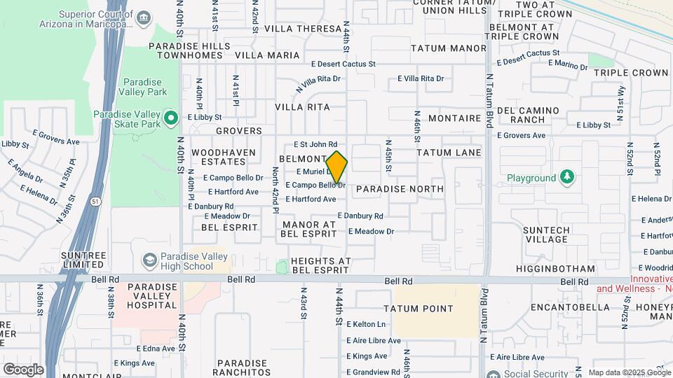 4385 E Campo Bello Dr Map and Location Details