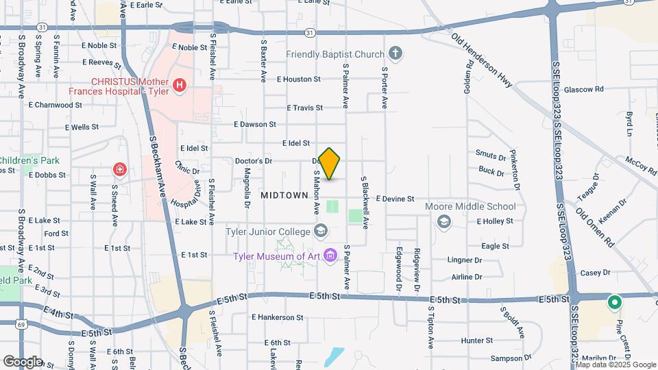 1521 Plainview St Map and Location Details