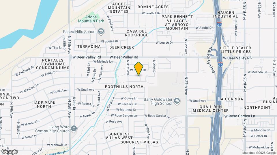 3043 W Abraham Ln Map and Location Details
