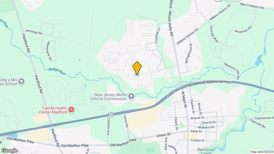 58 Eaves Mill Rd, Unit One bedroom condo Map and Location Details