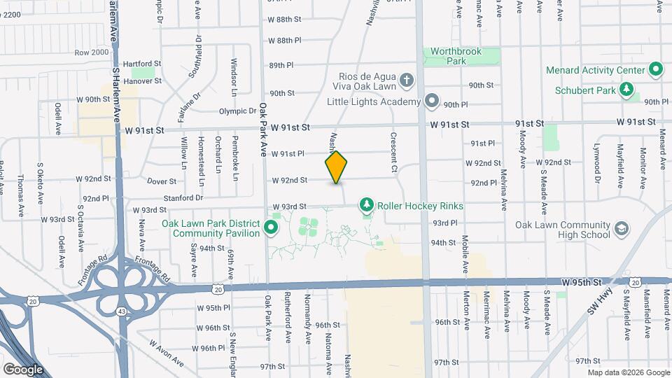 9208 Nashville Ave Map and Location Details