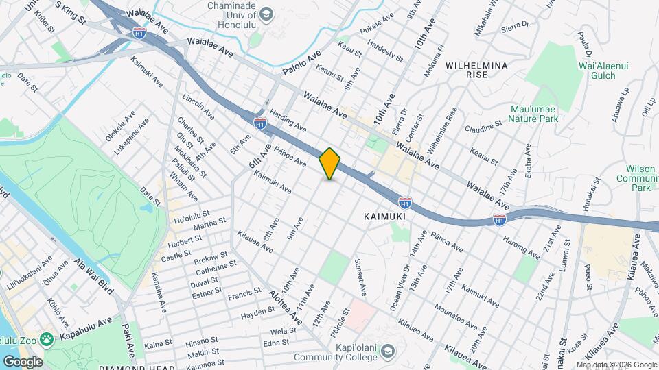 3459 Pahoa Ave Map and Location Details