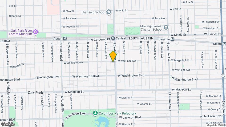 158 N Central Ave Map and Location Details