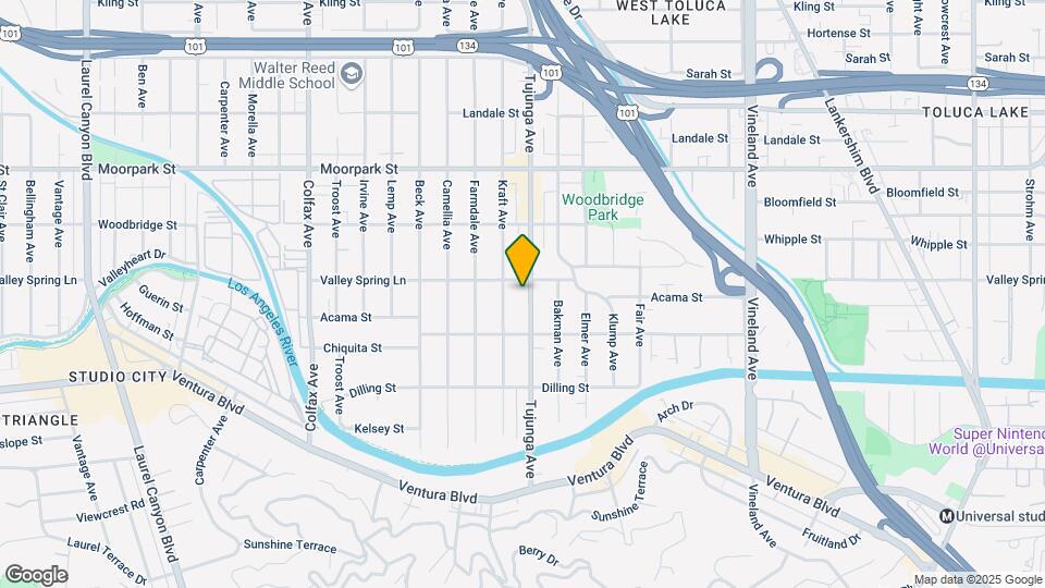 4245 Tujunga Ave Map and Location Details