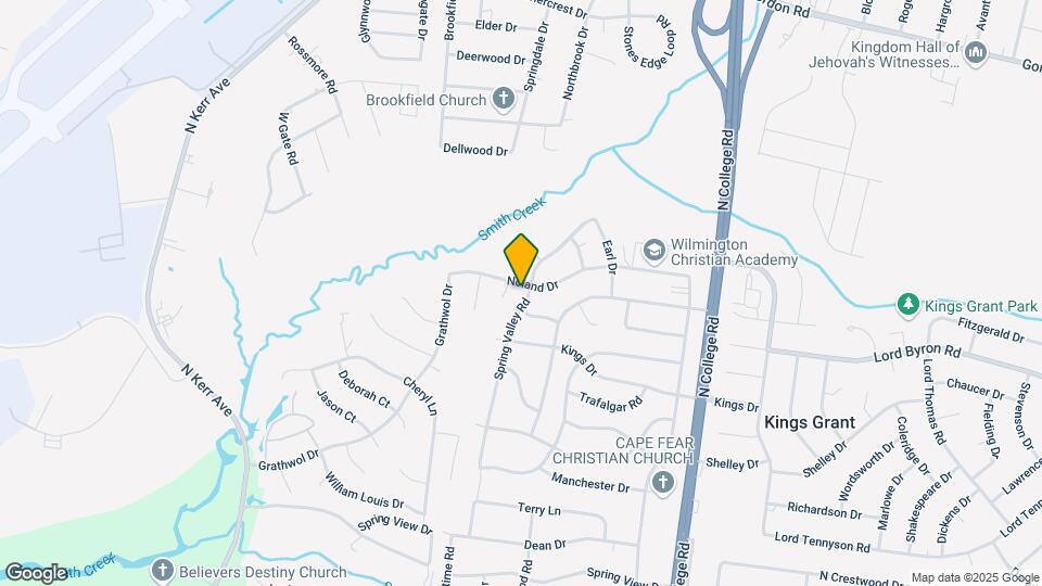 1209 Spring Valley Rd Map and Location Details