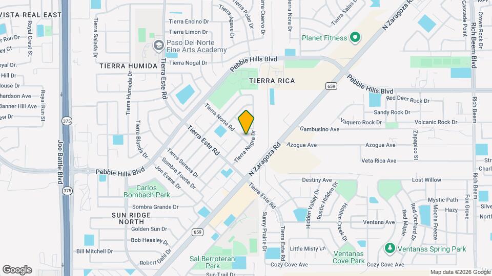 12611 Tierra Norte Rd Map and Location Details