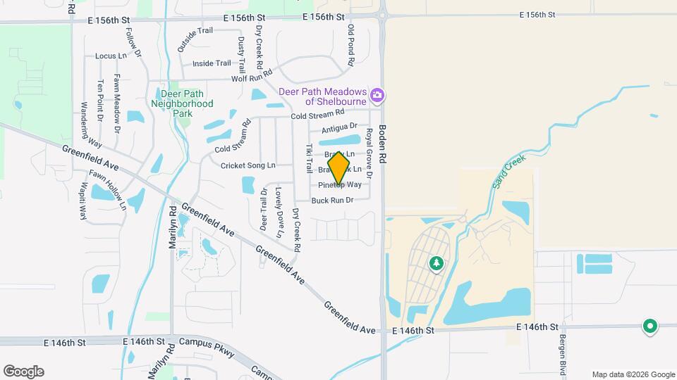 12663 Pinetop Way Map and Location Details