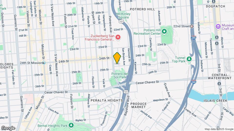 2742 25th St Map and Location Details
