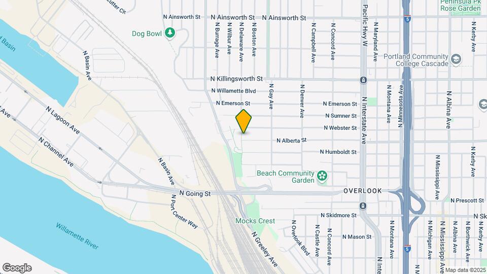 2437 N Alberta St Map and Location Details