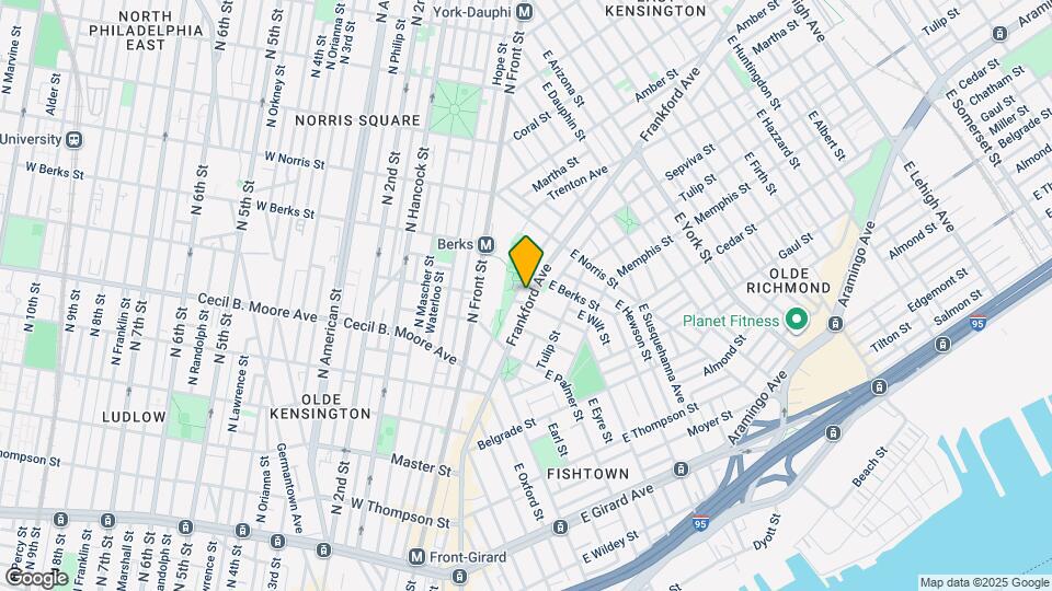 1806 Frankford Ave, Unit Unit B Map and Location Details
