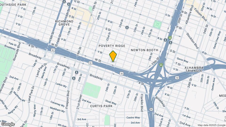 2323 W St Map and Location Details
