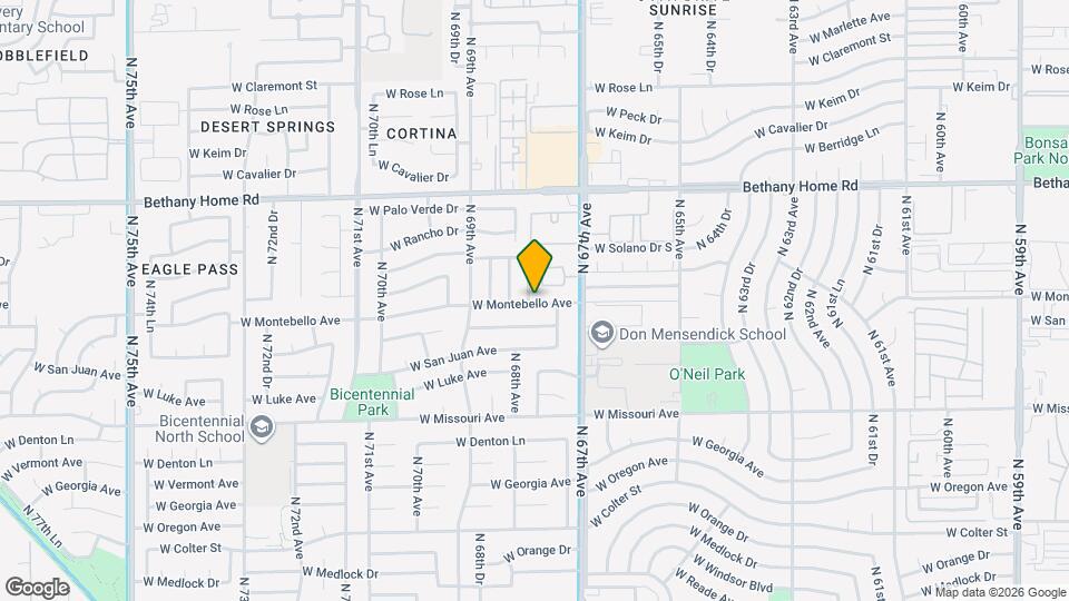 5703 N 67th Dr Mapa y Detalles de la Ubicación