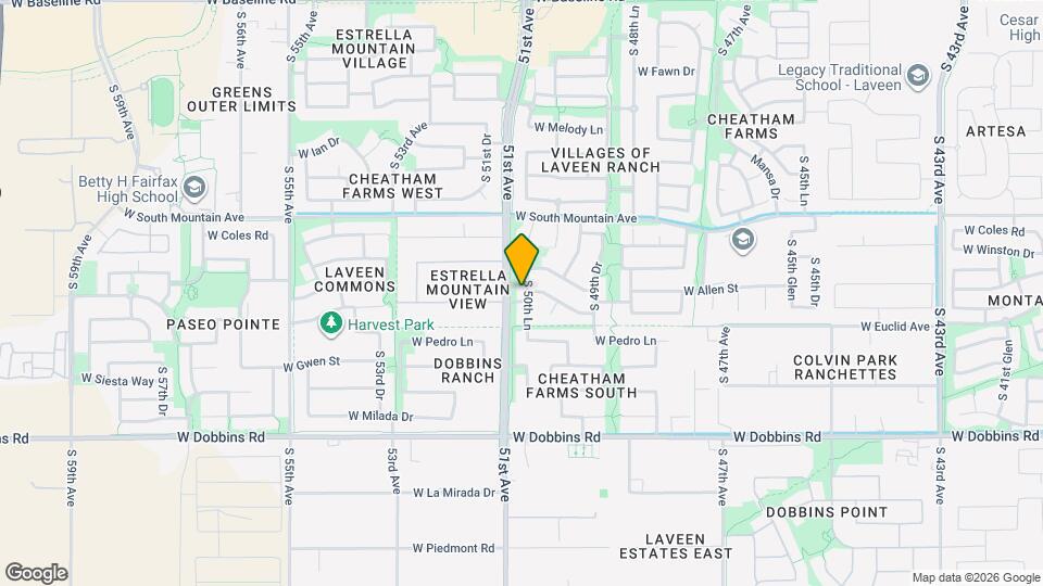 8622 S 50th Ln Map and Location Details