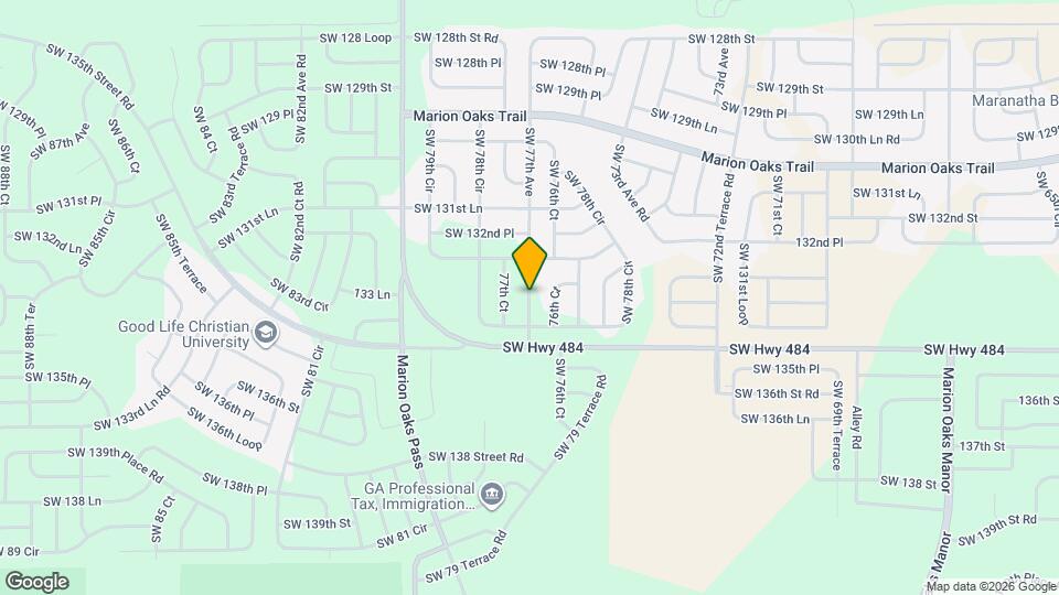 13401 SW 77th Ave Map and Location Details