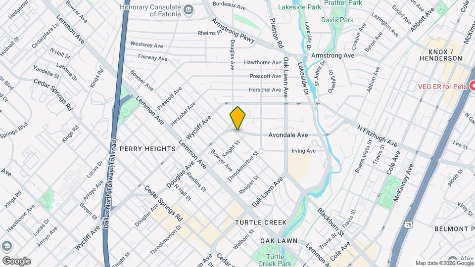 4111 Gilbert Ave, Unit 212 Map and Location Details