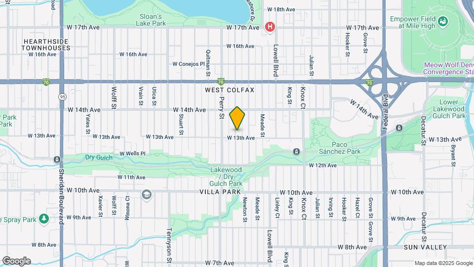 1314 Osceola St Map and Location Details