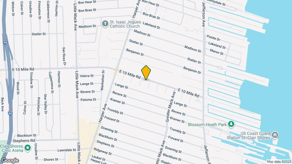 21816 E 10 Mile Rd Map and Location Details