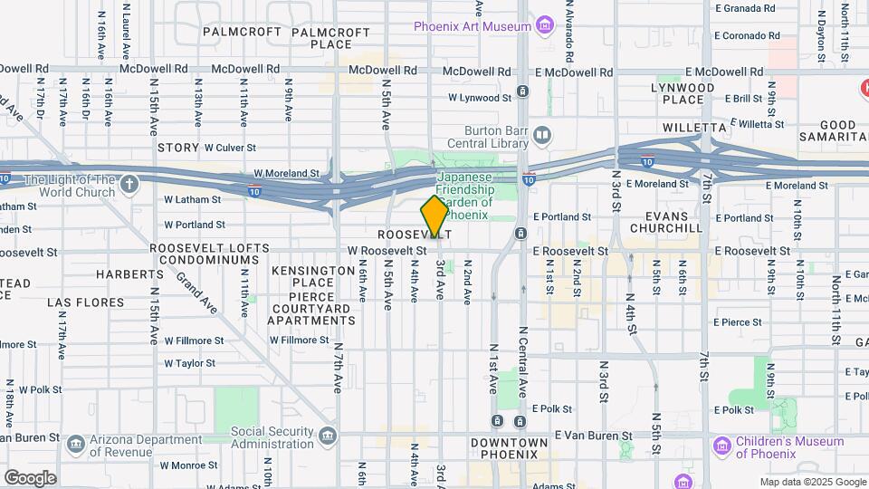 304 W Roosevelt St Map and Location Details