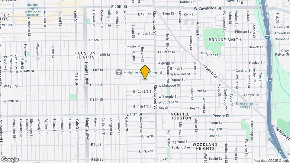 709 E 13th St Map and Location Details