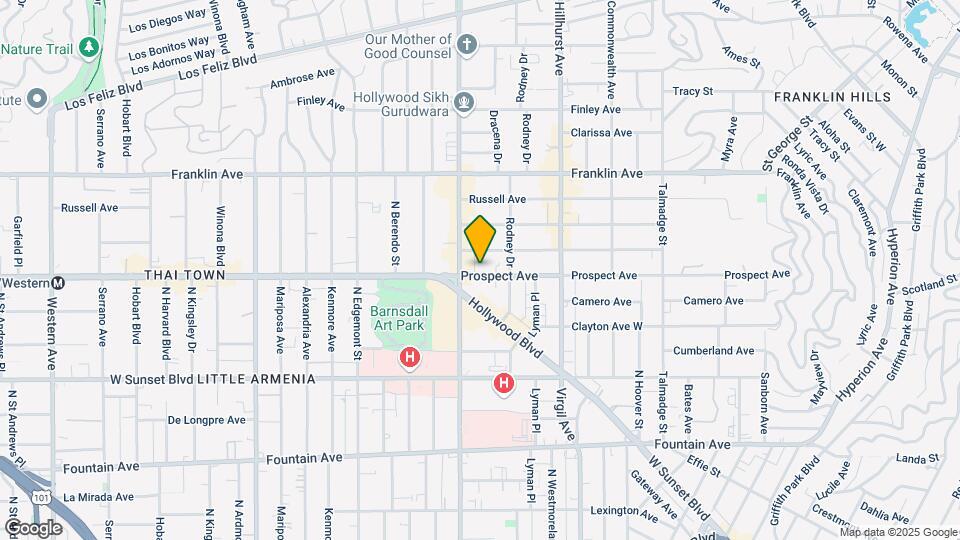 4633 Prospect Ave Map and Location Details