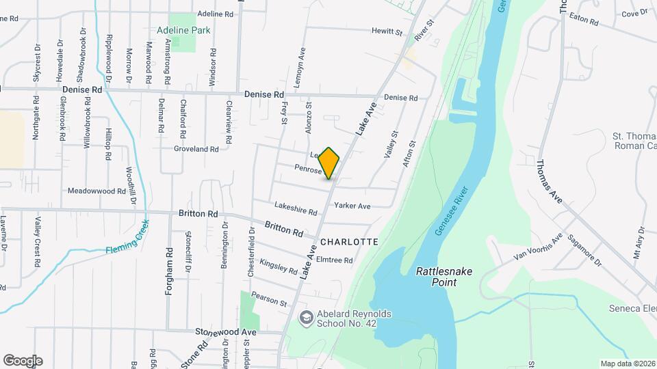 3677 Lake Ave Map and Location Details