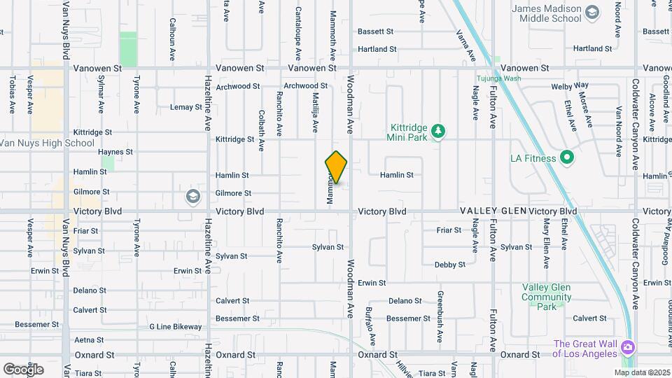 6438 Mammoth Ave Map and Location Details
