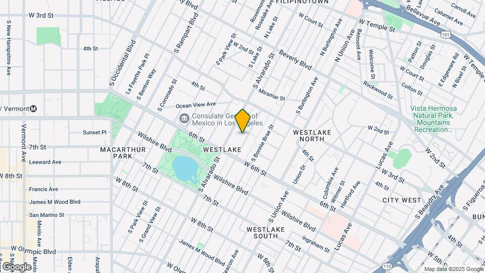 415 S Westlake Ave Mapa y Detalles de la Ubicación