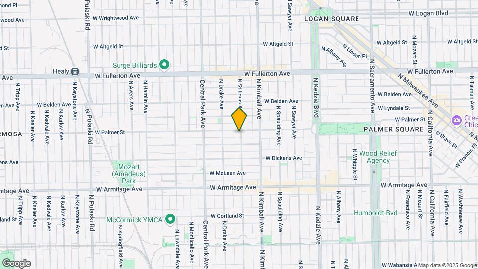 3501 W Palmer St, Unit 1R Map and Location Details