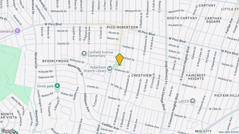 1646 Preuss Rd Mapa y Detalles de la Ubicación