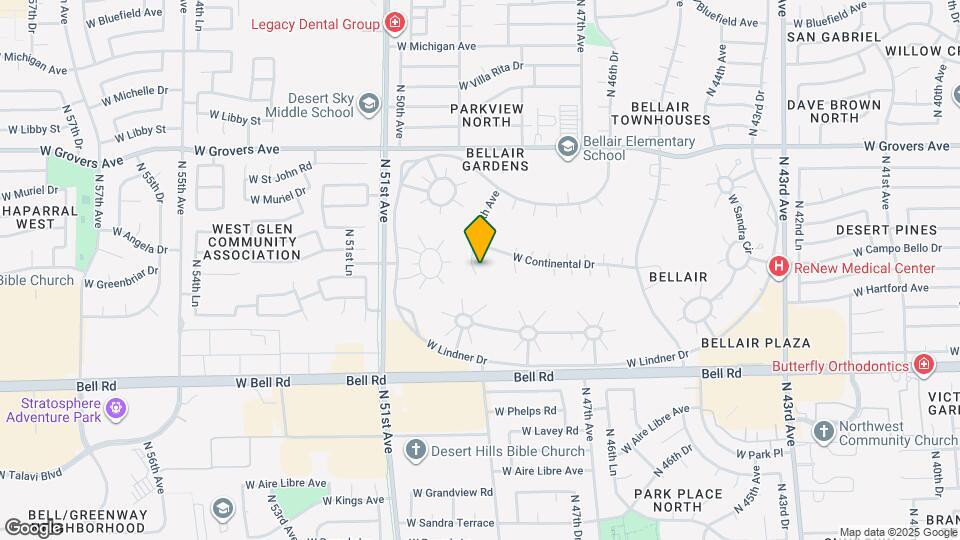 17007 N 49th Ave Mapa y Detalles de la Ubicación