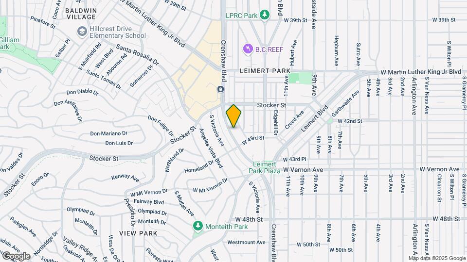 4252 Crenshaw Mapa y Detalles de la Ubicación