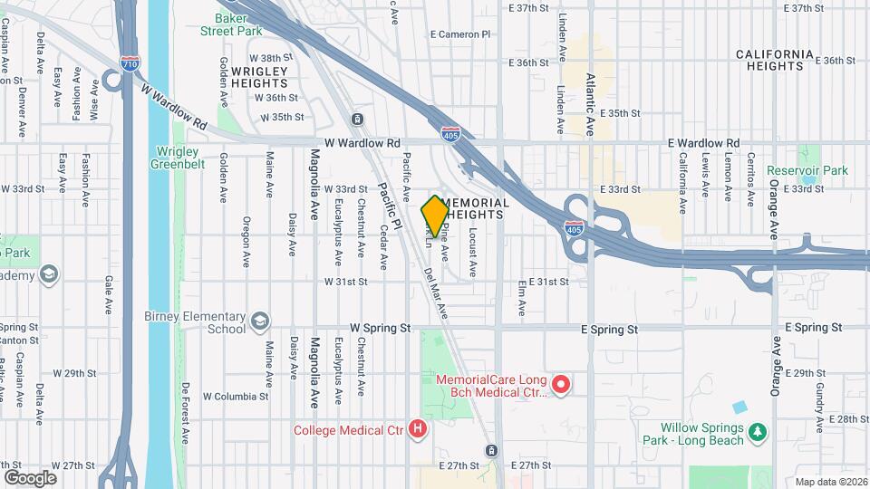 3163 Pine Ave Map and Location Details