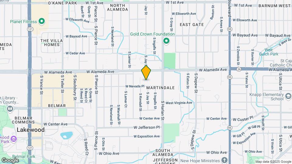 6201 W Nevada Pl, Unit 0 Map and Location Details