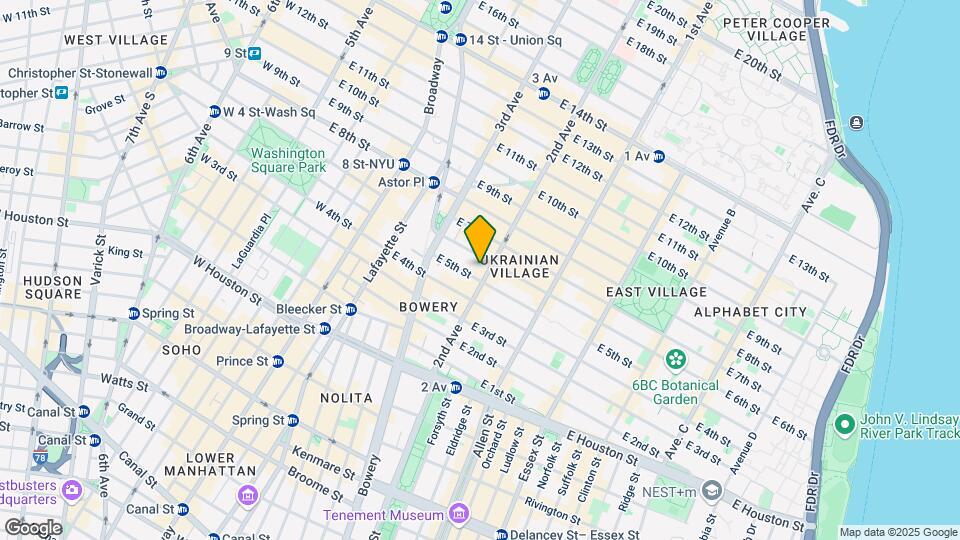 95 2nd Ave Map and Location Details