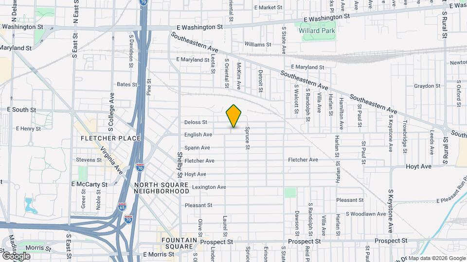 1426 English Ave Map and Location Details