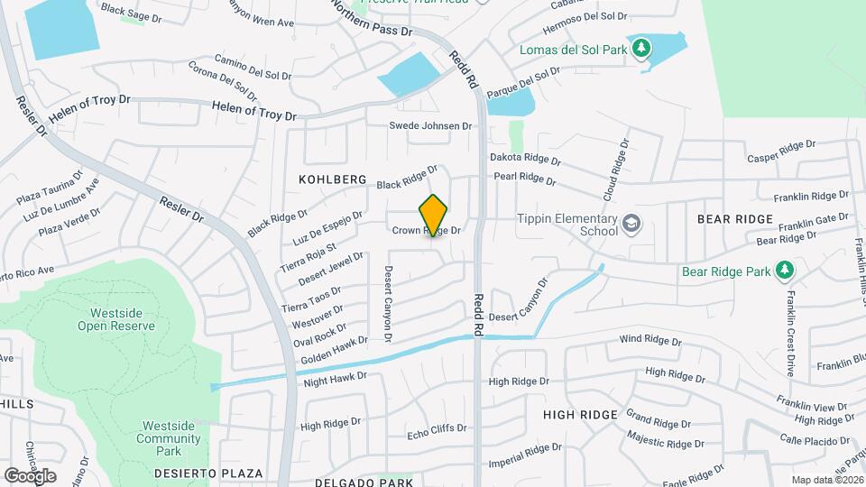 1365 Desert Canyon Dr Map and Location Details