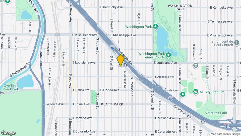 1330 S Washington St Map and Location Details