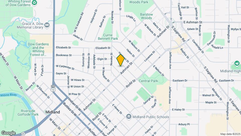 1611 Ashman St Map and Location Details