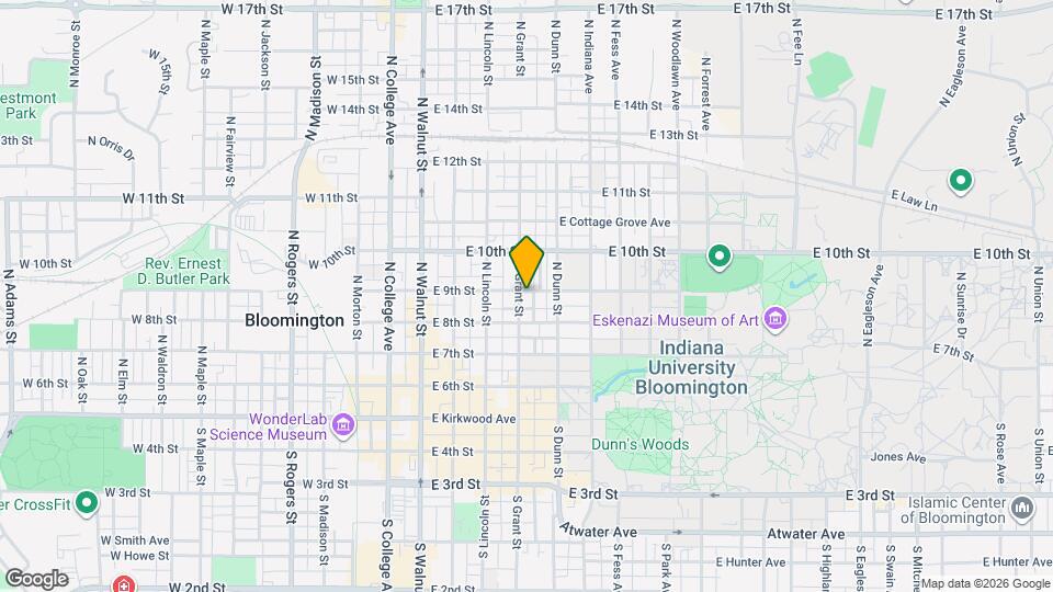 418 N Grant St Map and Location Details