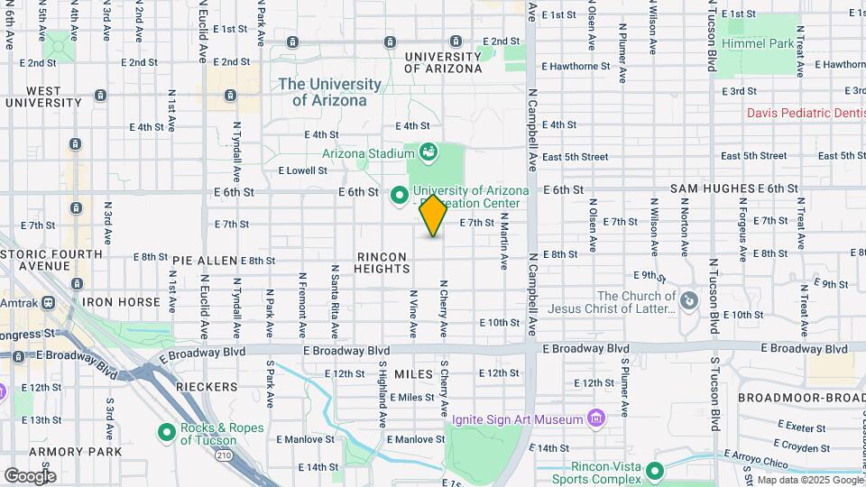 319-325 N Cherry Ave Mapa y Detalles de la Ubicación